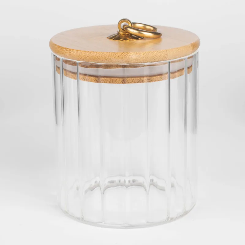 Сусымалы азық-түлік Банкі, 500 мл, бамбук Шыны, Camellia