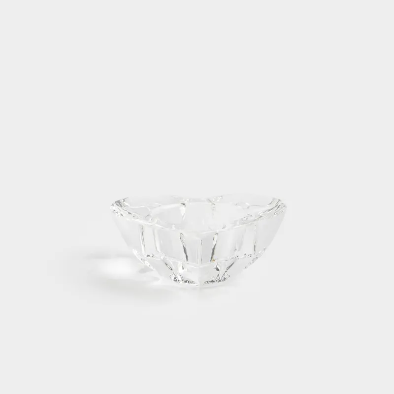 Шам ұстағыш, 8х3 см, шай шамына арналған, хрусталь шыны, Жүрек, Heart