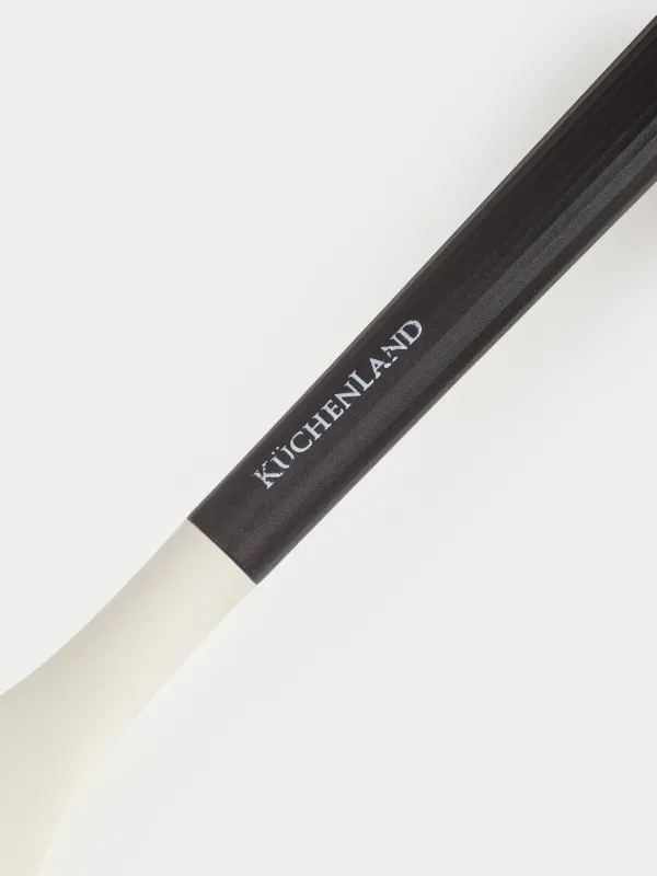 Сервиз қасығы, 32 см, силикон/пластик, сарғылт-қоңыр-қара, Service, image-3