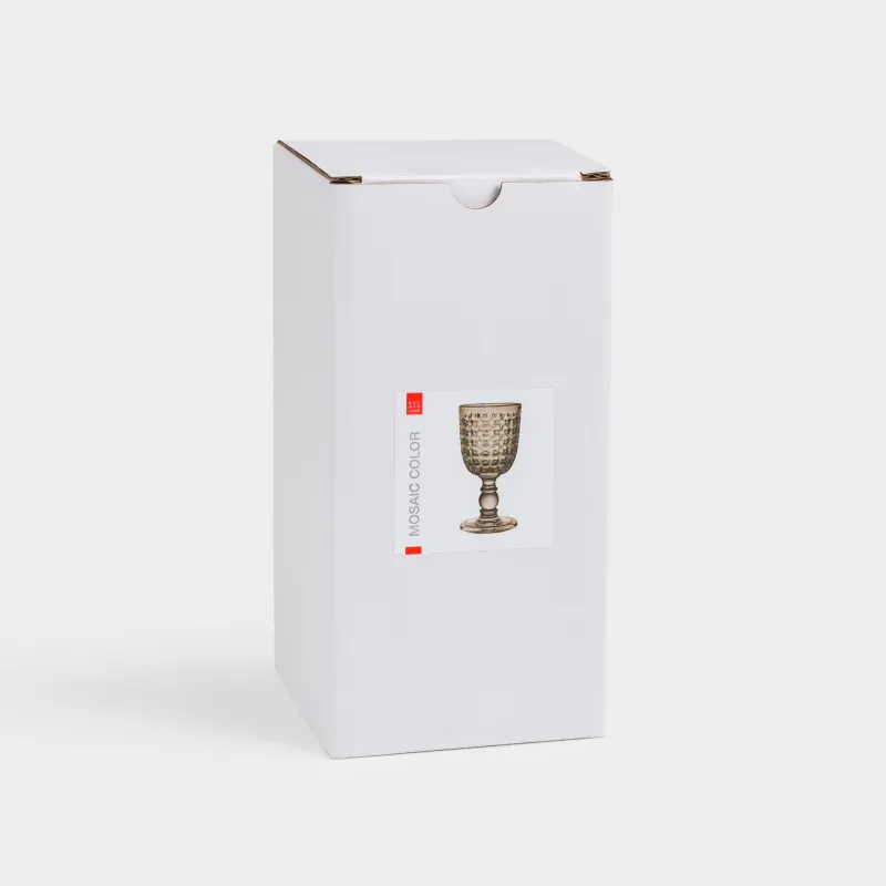 Бокал-кубок для вина, 290 мл, стекло Р, коричневый, Mosaic color, image-4