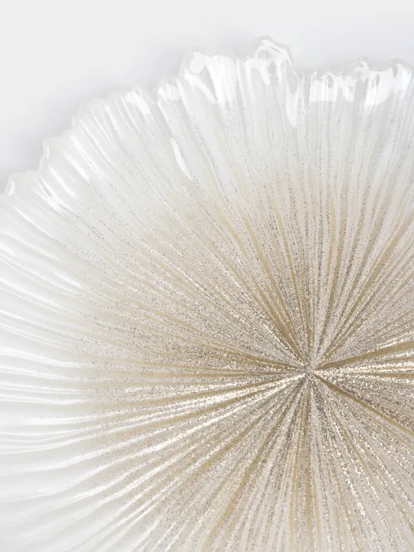 Түскі ас тәрелкесі, 28 см, шыны Р, сүт түстес/шампан, Verge, image-3