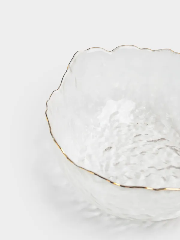 Салат ыдысы, 17х7 см, 700 мл, шыны, алтын жиегі бар, Nautilus gold, image-2