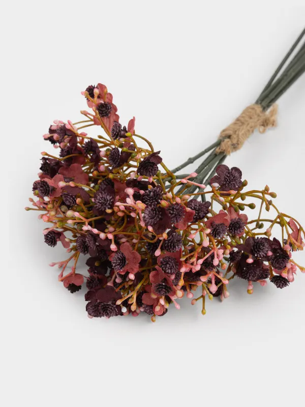 Букет декоративный 30 см, Розовые цветы, Flower garden, image-2