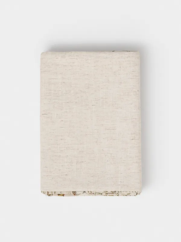 Дастархан, 160х160 см, полиэстер/зығыр, сарғылт-қоңыр, Гүлдер арасындағы қоян, Bunny in flowers, image-8