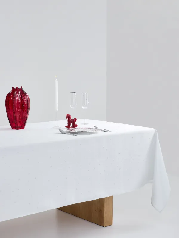 Дастархан, 170х250 см, жаккард, полиэстер, ашық сұр, Күміс жұлдыздар, Starlight, image-5