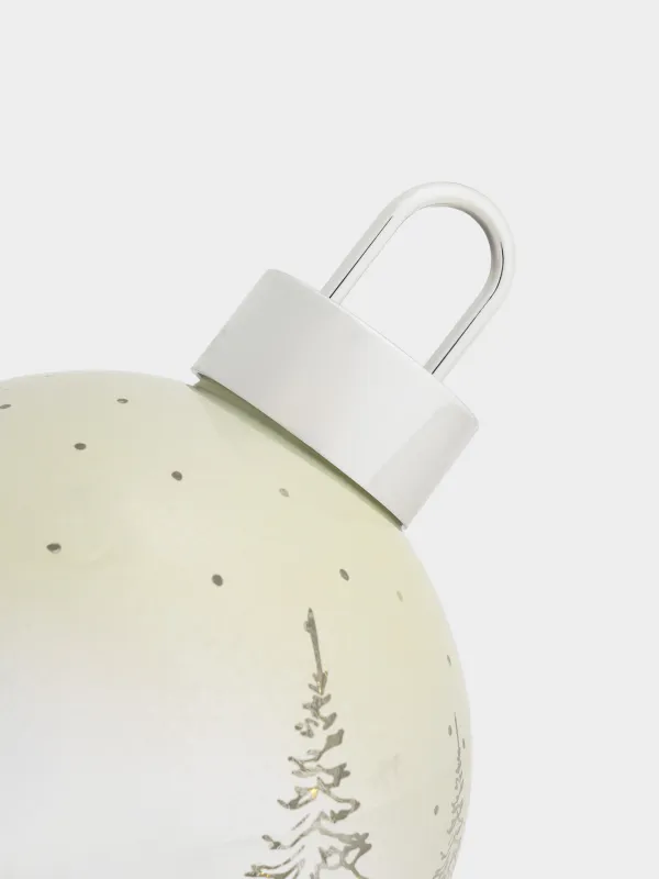 Статуэтка с подсветкой, 19 см, Шар с лошадью, Silver style, image-1