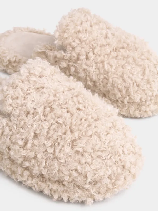 Әйелдер тәпішкелері, үйге арналған, өлшемі 38-39, полиэстер/микрофибра, құмды, Chain, image-3