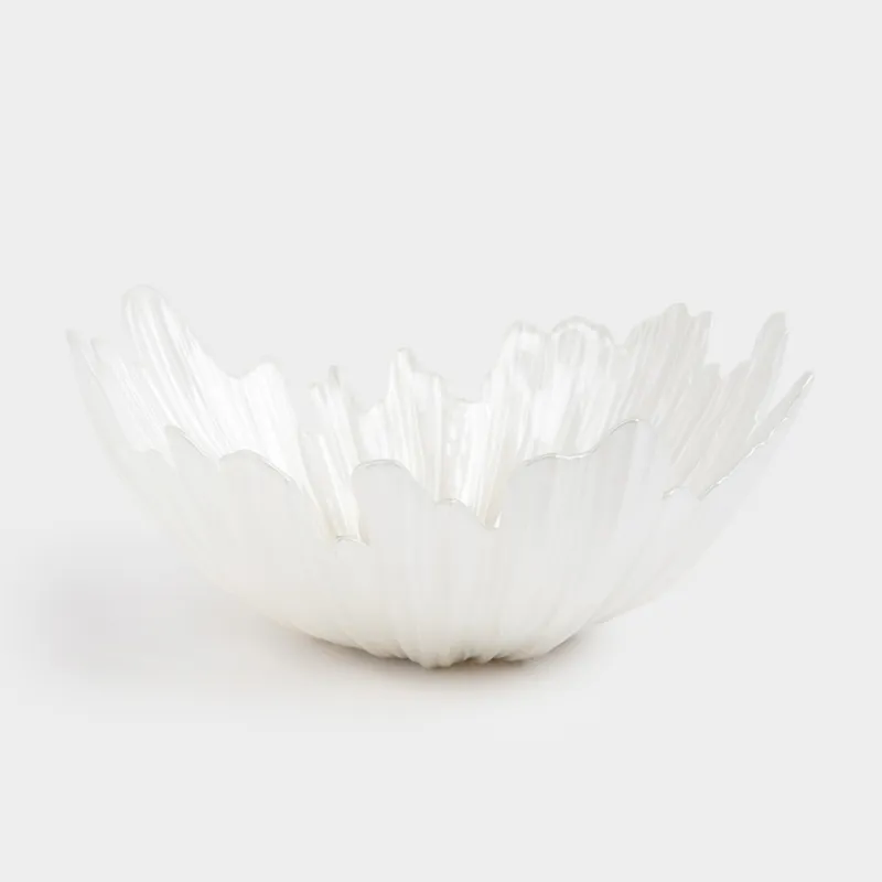 Ваза для фруктов, 32х14 см, стекло Р, молочная/шампань, Verge