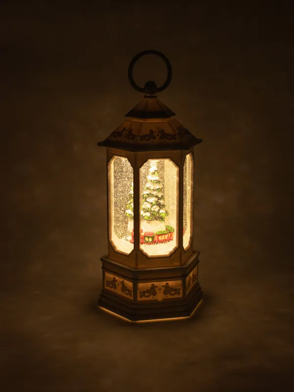 Снежный фонарь, 26 см, пластик, White style, image-5