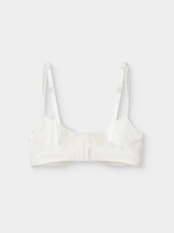 Бюстгальтер, өлшемі XS, полиамид/эластан К, шілтер, ақ, Johanne, image-1