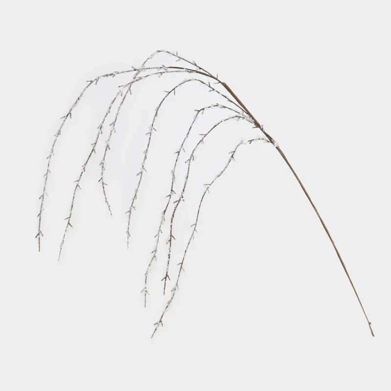 Ветка декоративная, 65 cм, акрил/металл, Ледяная ветка, Crystal decor