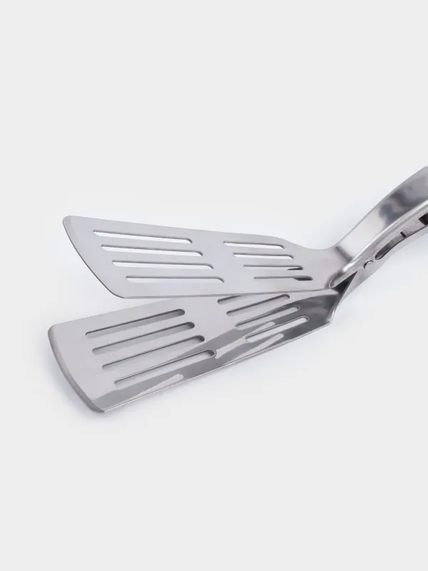 Барбекю қысқышы, 40 см, ойықтары бар, болат / ағаш, барбекю, image-4