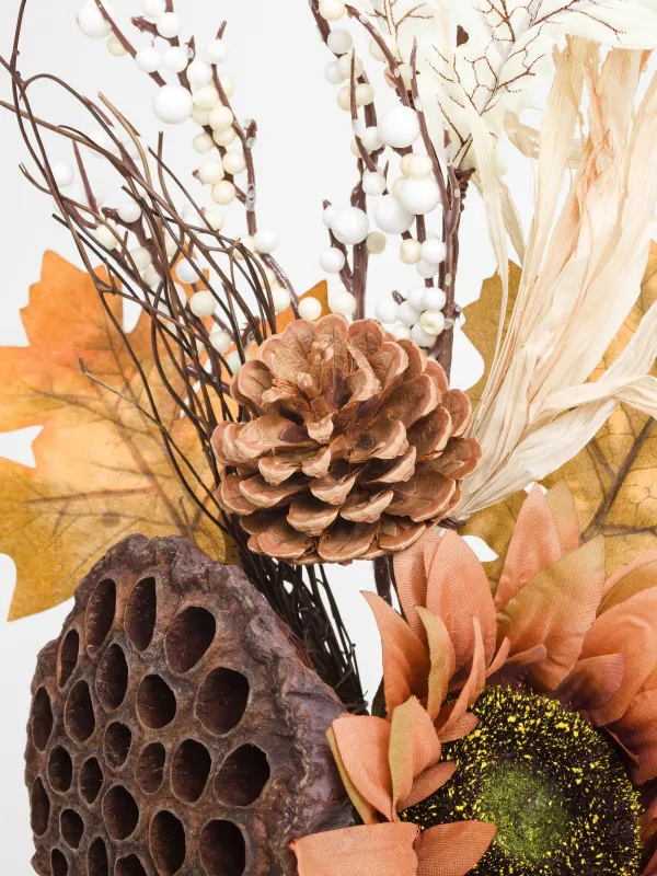 Сәндік бұтақ, 55 см, көбік/полиэстер, Күнбағыс пен лотос, Nelumbo decor, image-4