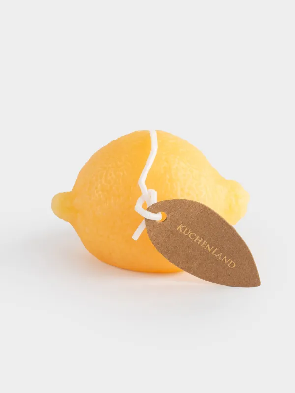 Свеча, 6х7 см, желтая, Лимон, Fruit shape, image-2