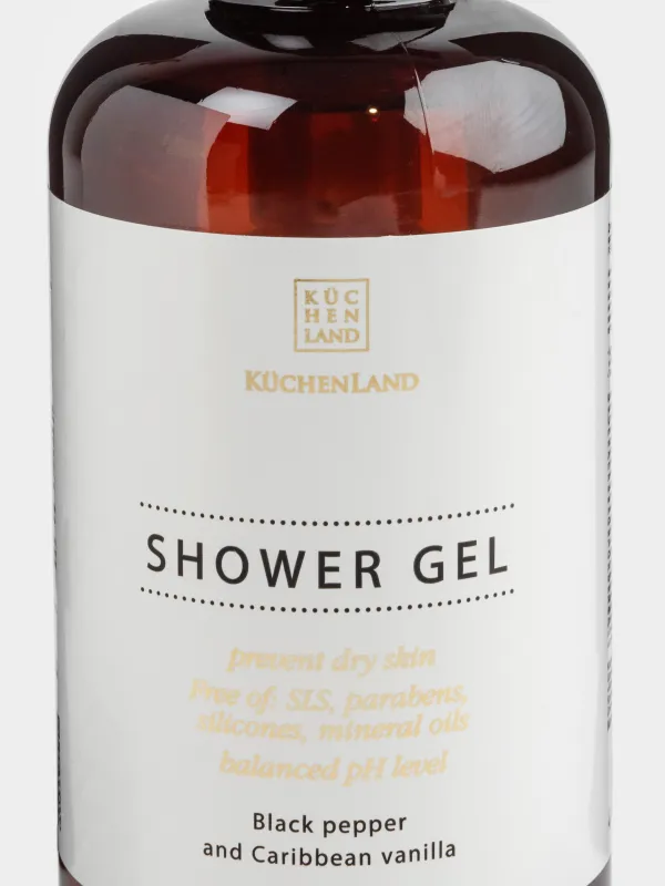 Душқа арналған гель, 300 мл, нәрлендіреді, Қара бұрыш/Кариб теңізінің ванилі, Perfect care, image-3