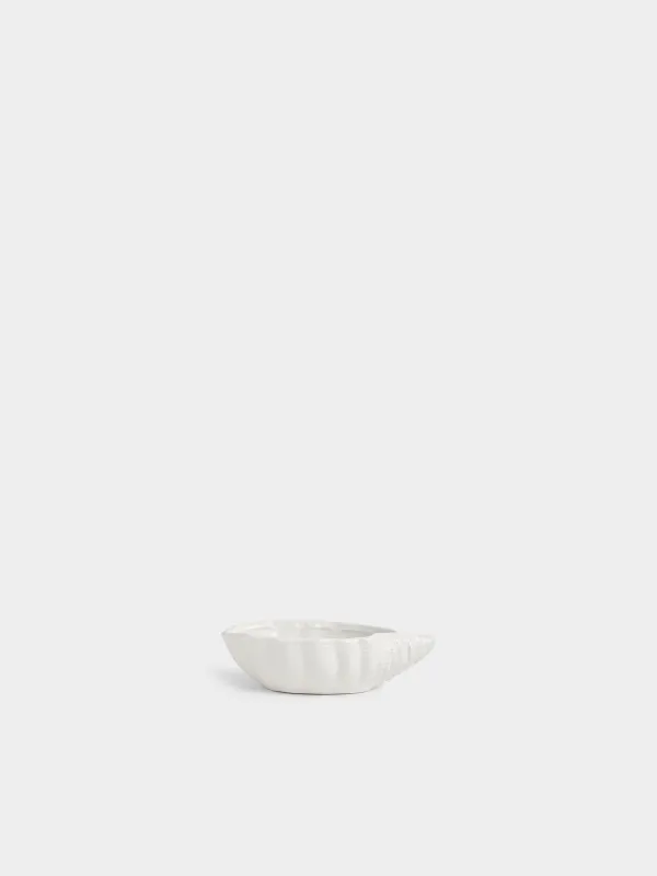 Кесе, 14х4 см, 130 мл, керамика, сүт түстес, Устрица, Shellfish, image-0