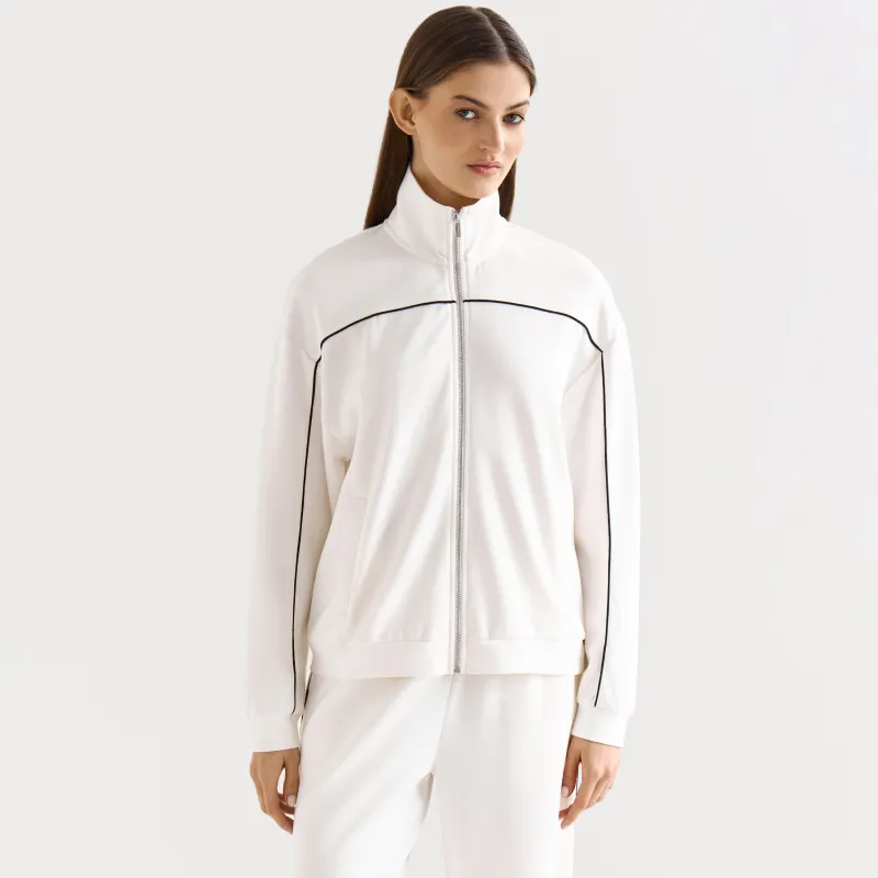 Әйелдер толствокасы, өлшемі L, сыдырмасы бар, мақта/вискоза/спандекс, сүт түстес, Alice