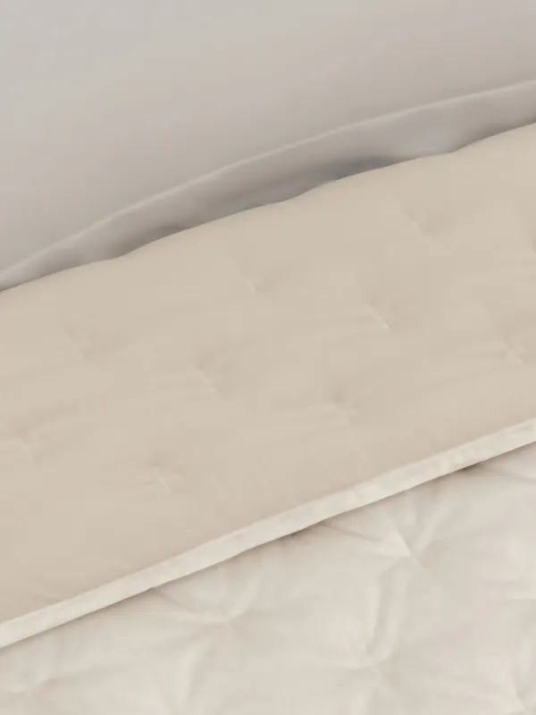 Төсек жапқыш, 220х240 см, сырылған, барқыт/микрофибра, сүт түстес, Сызықтар, Stitch velvet, image-4