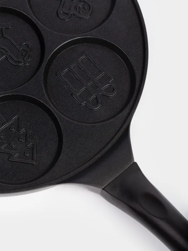 Сковорода для яиц и оладий, 26 см, 7 отд, с покрытием, алюминий, Новогодние атрибуты, Action, image-2