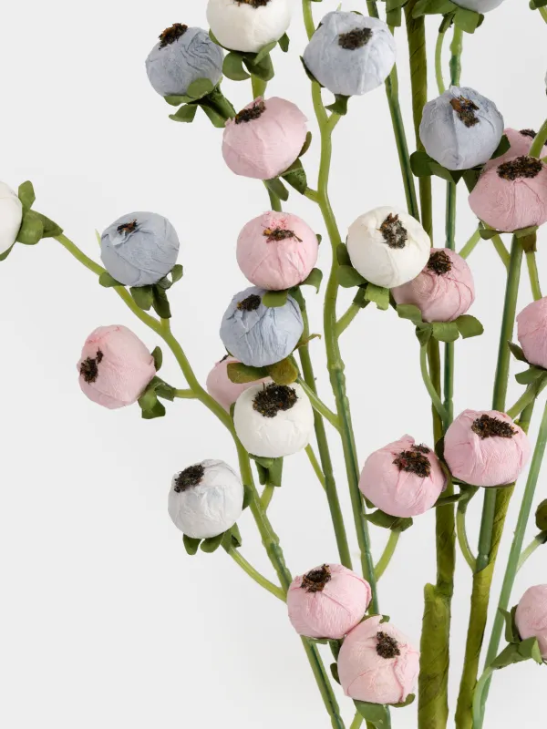 Сәндік бұтақ, 78 см, қағаз/пенопласт, Қызғылт гүлдер, Flower garden, image-2