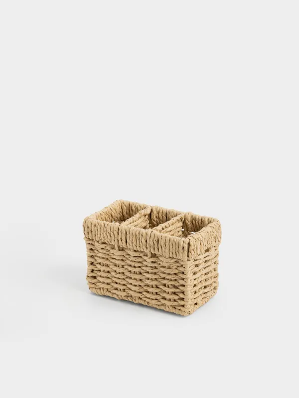 Ас үй ыдыстарына арналған тұғыр, 15х10 см, 3 бөлім, целлюлоза, Braided, image-1