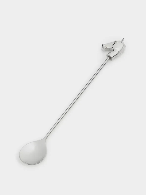 Ложка десертная, 15 см, 2 шт, сталь, Лошадь, Horse silver, image-4