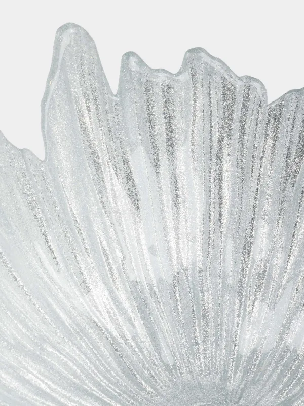 Жеміс вазасы, 32х14 см, шыны Р, күміс түстес, Verge, image-2