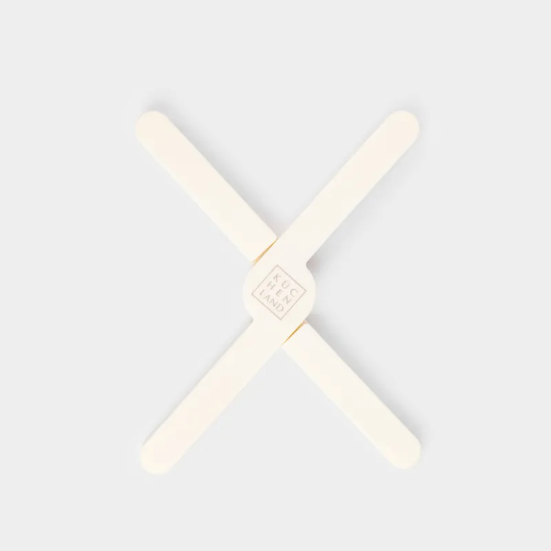 Ыстық астына арналған түпқойма, 21 см, жиналмалы, силикон, сүт түсті, Soft kitchen