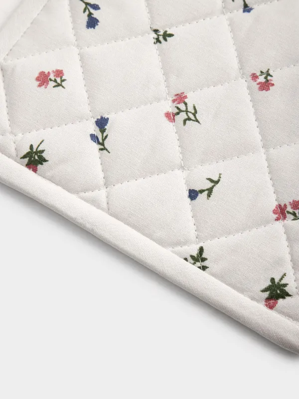 Ұстағыш, 20х20 см, мақта, сарғылт-қоңыр, Гүлдер, El flora, image-3