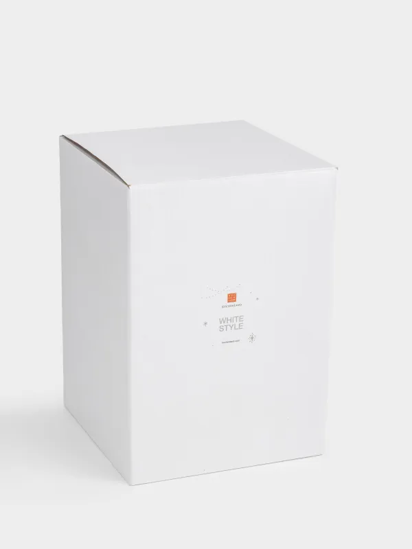 Қар шамы, 15 см, жарықтандырылған, пластик, ақ, Үй, White style, image-4