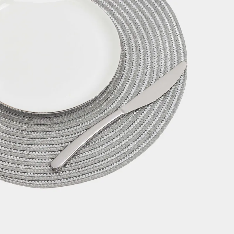 Аспаптарға арналған майлық, 38 см, полипропилен, дөңгелек, күміс, Circle, image-2