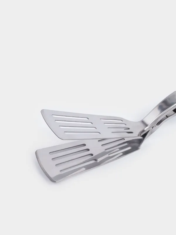 Барбекю қысқышы, 40 см, ойықтары бар, болат / ағаш, барбекю, image-4