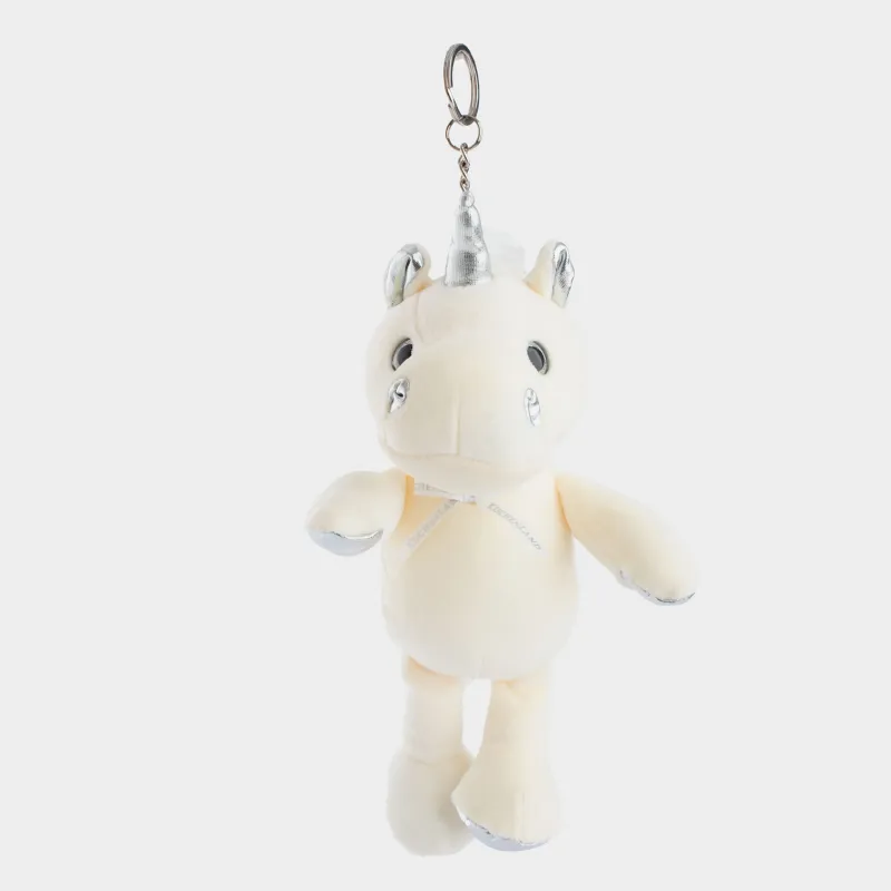 Салпыншақ, 23 см, жұмсақ, полиэстер/металл, сүт түстес, Бір мүйізді, Unicorn, image-0