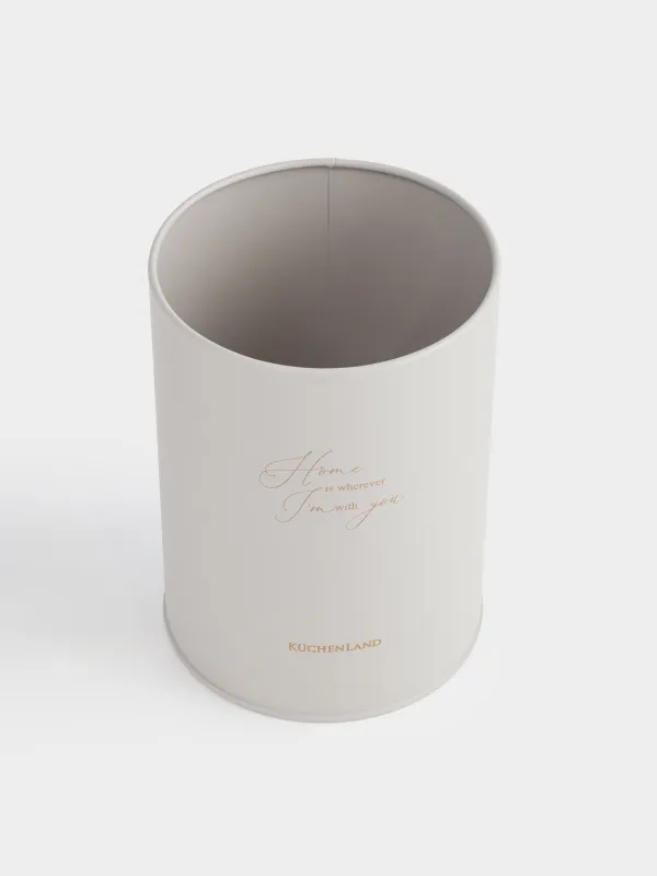 Подставка для кухонных принадлежностей, 17 см, металл, бежевая, Ritlen, image-1