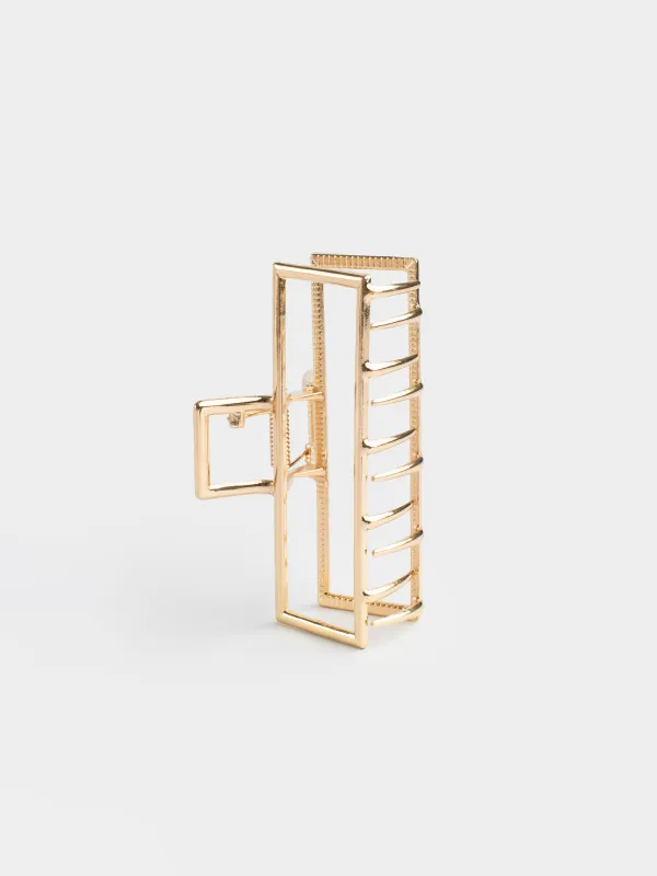 Шаш қыстырғыш, 9 см, металл, алтын, краб, Fantastic gold, image-3