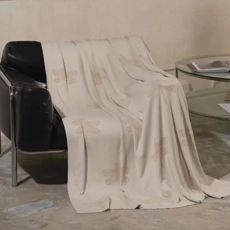 Көрпе, 130х170 см, екі жақты, мақта, құмды, Инеліктер, Dragonfly