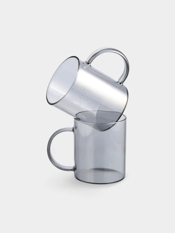 Саптыаяқ, 380 мл, 2 дана, шыны B, сұр, Volant, image-0