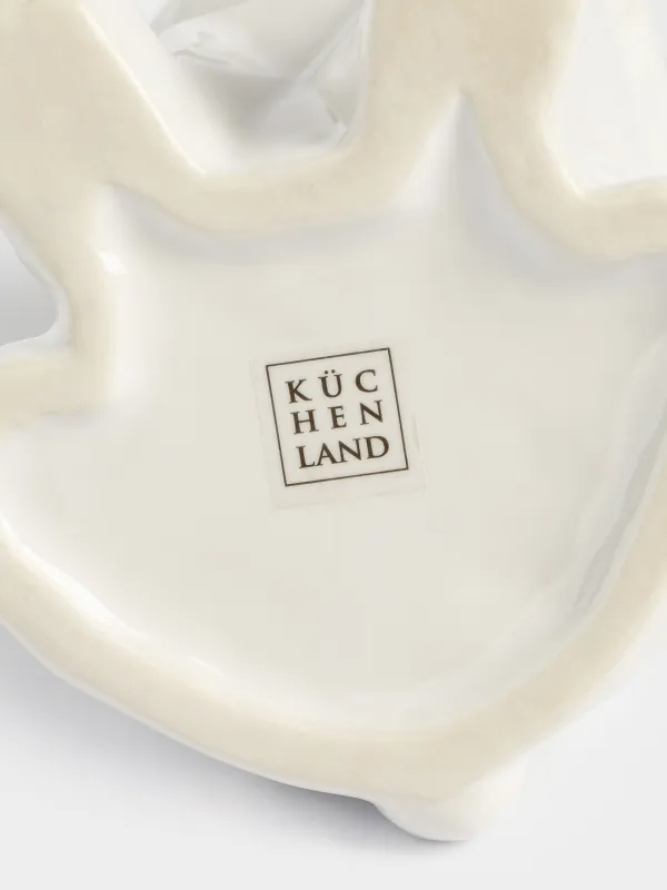 Сұйық сабын диспенсері, 280 мл, керамика/пластик, ақ және алтын, Мысық, Art modern, image-4