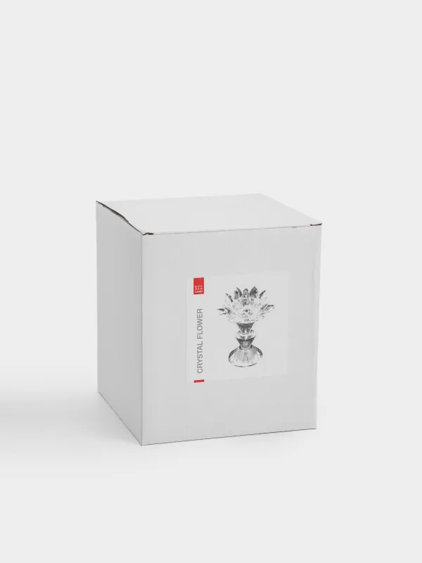 Подсвечник, 14 см, для чайной свечи, Лотос, Crystal flower, image-4