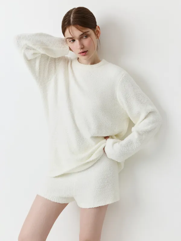 Әйелдерге арналған худи, үйге арналған, өлшемі М, полиэстер, сүт түстес, Ami, image-2