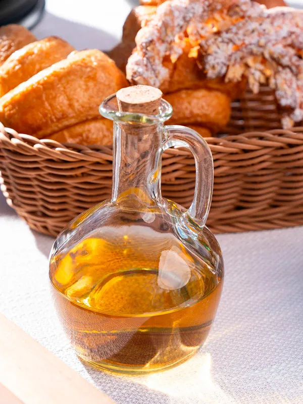 Май немесе сірке суына арналған ыдыс, 350 мл, шыны / тығын, Clear cork, image-3