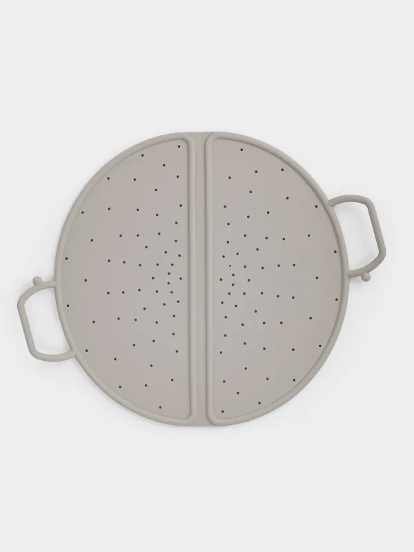 Табаға арналған бөлгіш қақпақ, 31 см, жиналмалы, силикон, сұр-қоңыр, Soft kitchen, image-1