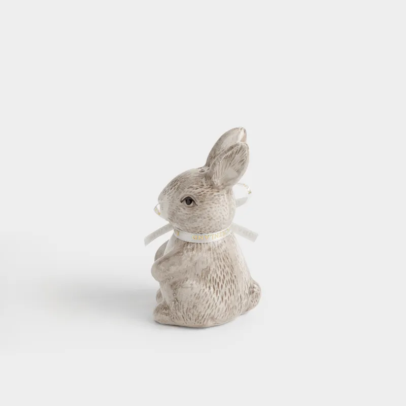 Тұз немесе бұрышқа арналған ыдыс, 10 см, керамика, қоңыр, Қоян, Easter lace