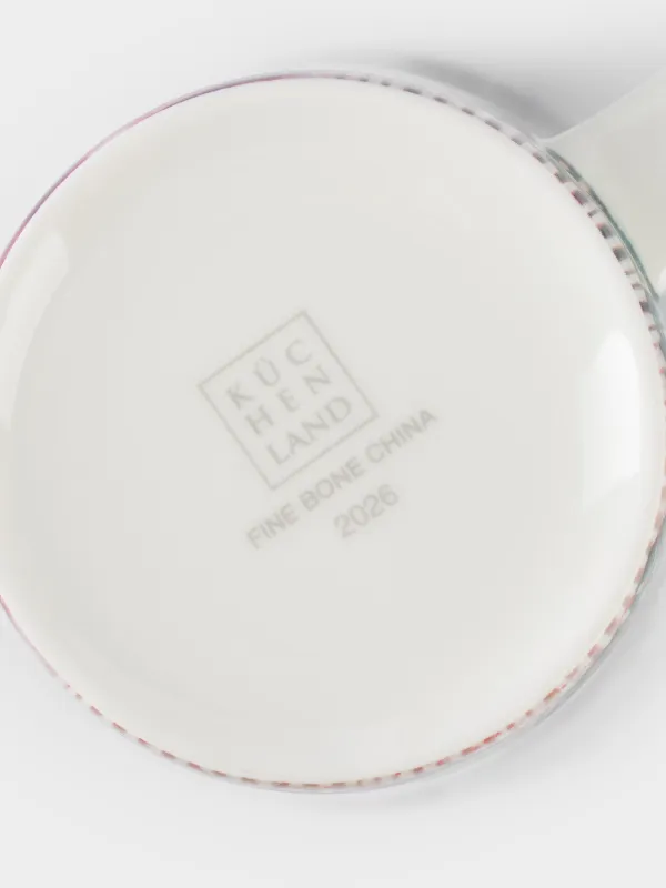 Кружка, 450 мл, фарфор F, с золотистым кантом, Карусель с лошадками, Carousel, image-5