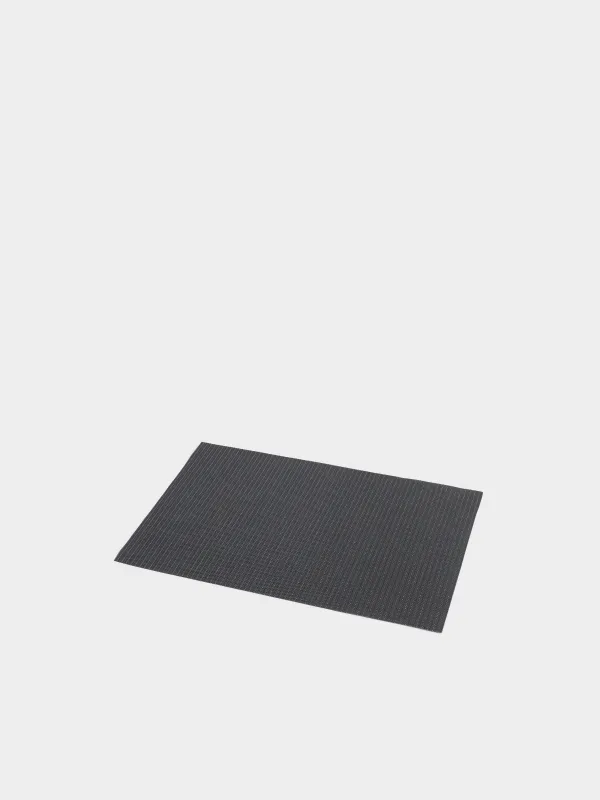 Аспап астындағы майлық, 30х45 см, ПВХ, тікбұрышты, қара, Алтын жіп, Solid, image-1