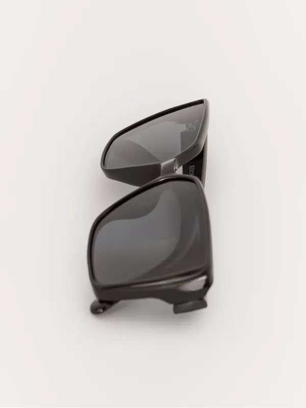 Күннен қорғайтын көзілдірік, пластик, шаршы, қара, Geometric, image-2