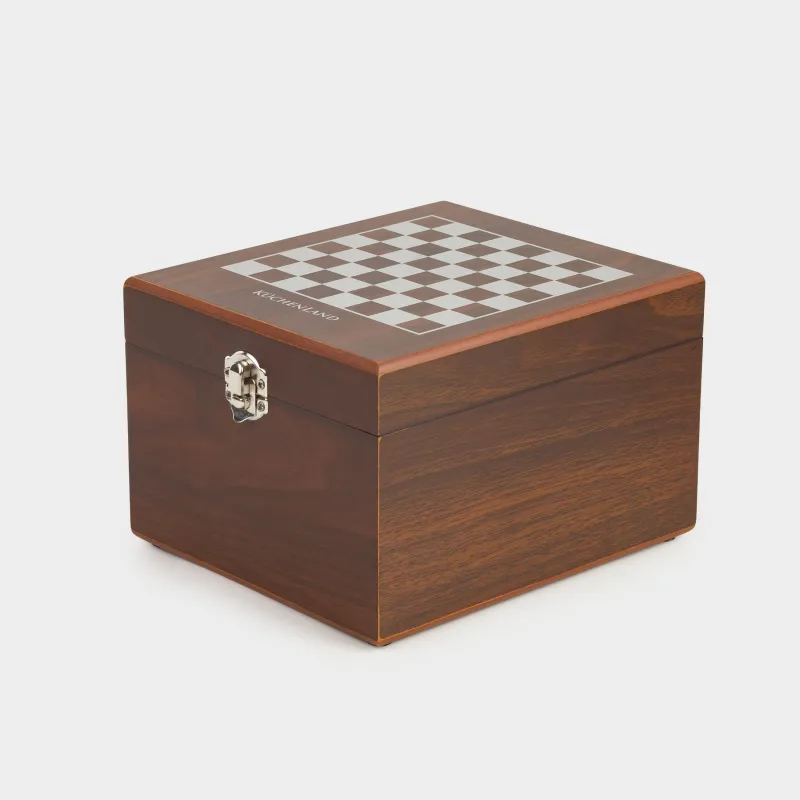 Вискиге арналған жиынтық, 1 адам, 4 зат, қорапта, шыны/текшелер/қысқыштар, шыны/мәрмәр, Шахмат, Sabal, image-5