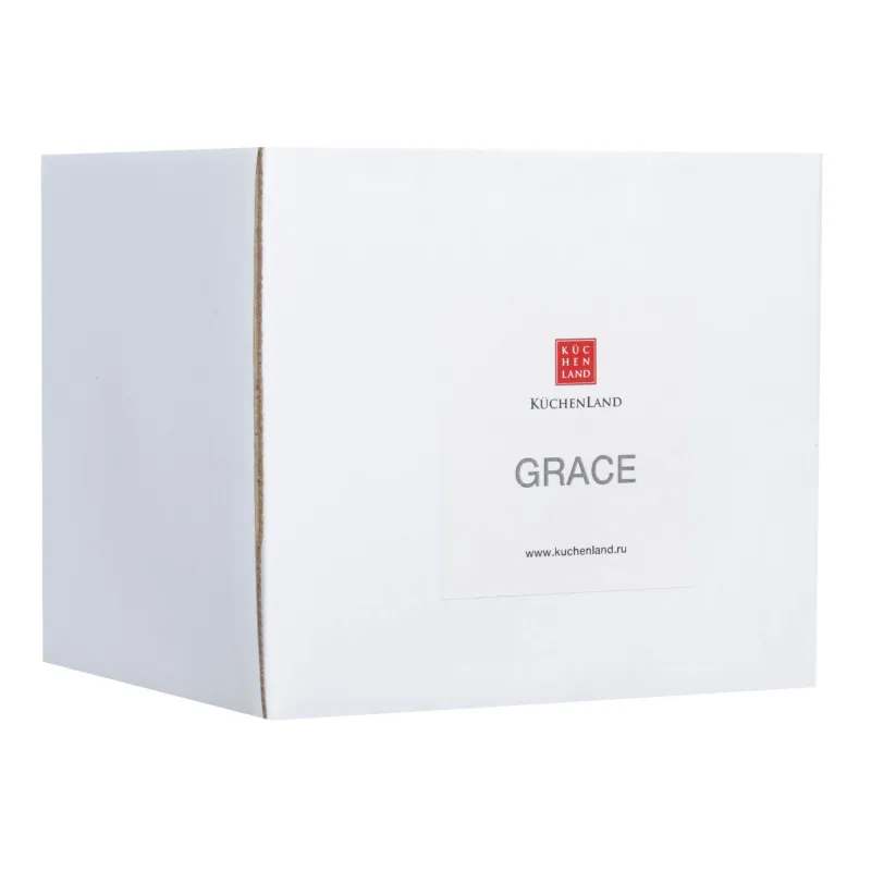 Емкость для соли, 11 см, с ложкой, фарфор P/дерево, белая, Grace, image-3