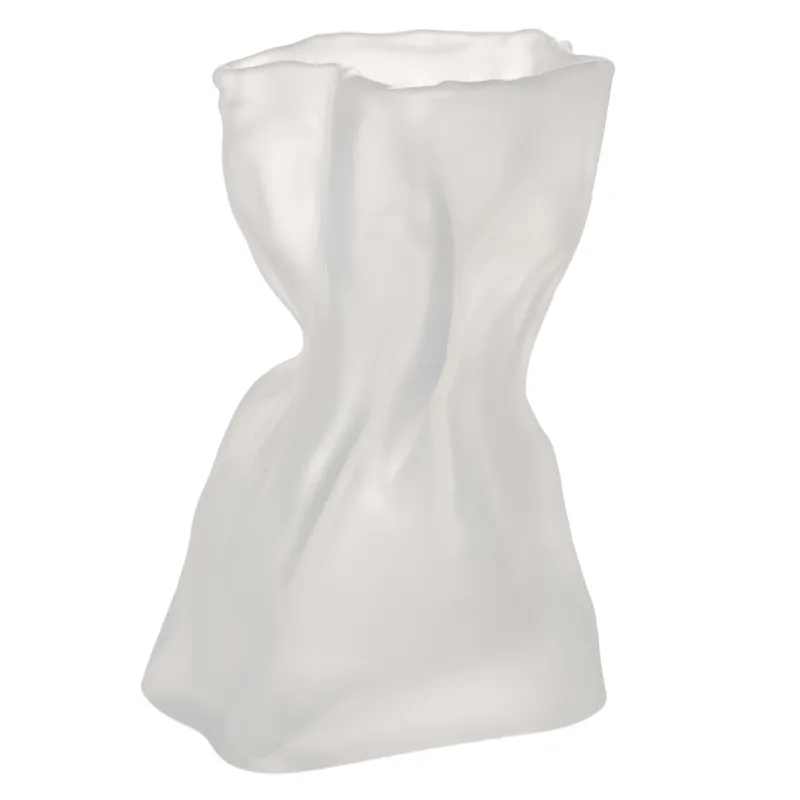 Ваза для цветов, 14 см, стекло, Crumple, image-1