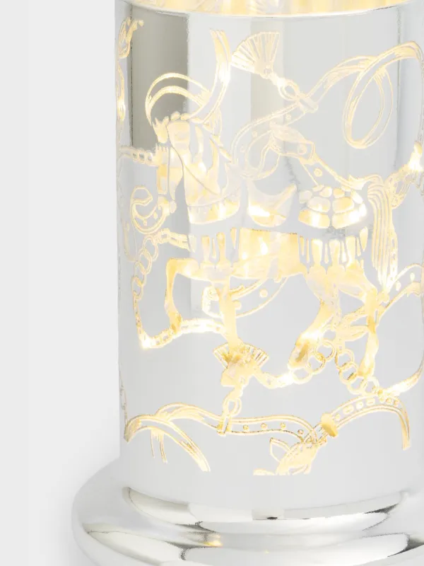 Сәндік шам, 15 см, шыны/пластик, түрлі-түсті, Жылқылар, Golden style, image-2